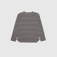 STRIPED L/S HENLEY SHIRT