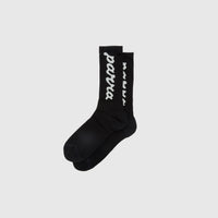 LOWER CASE SCRIPT LOGO CREW SOCKS