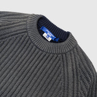 BLEACHED TRANSFORMED RIBBED KNIT