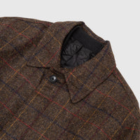 WOOL CHECK MA COAT