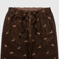 CORDUROY STRING SLACK PANT