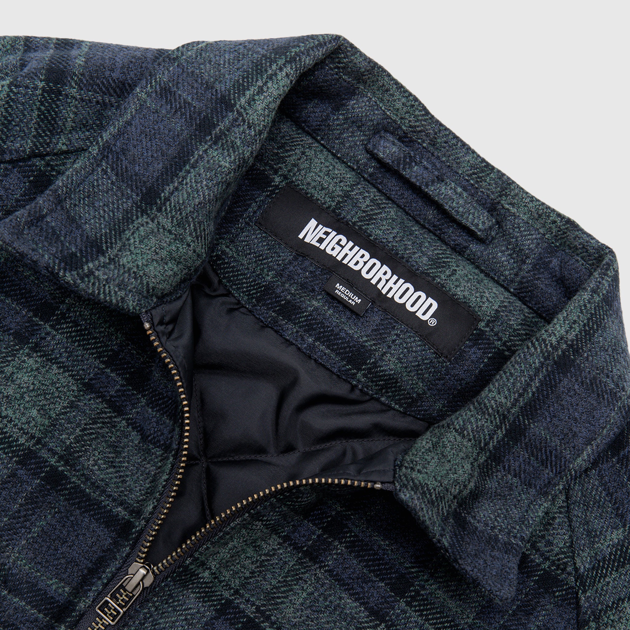 CHECK ZIP JACKET