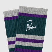 SIGNATURE STRIPED CREW SOCKS