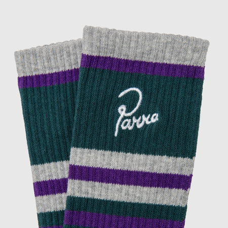 SIGNATURE STRIPED CREW SOCKS