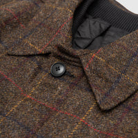 WOOL CHECK MA COAT