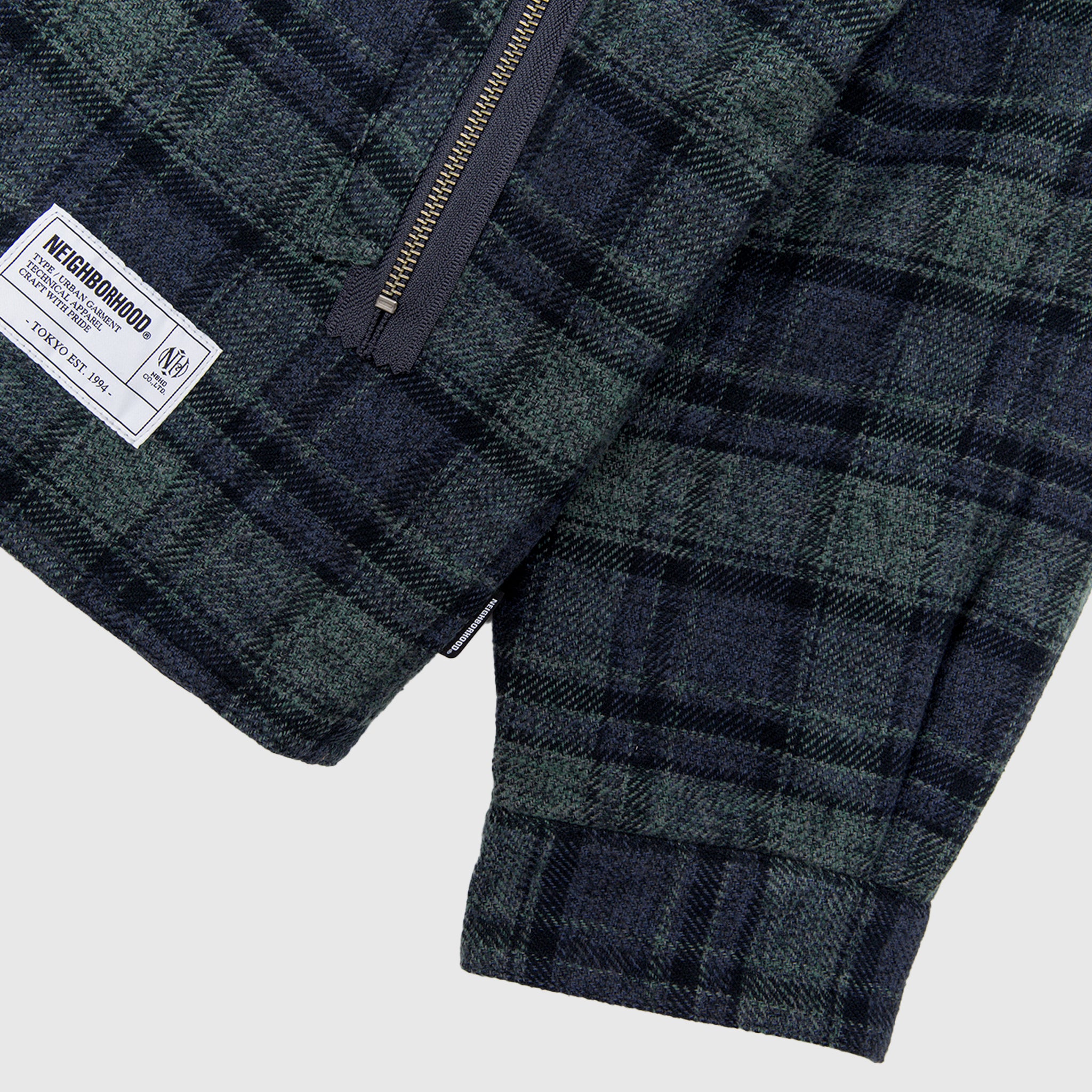 CHECK ZIP JACKET