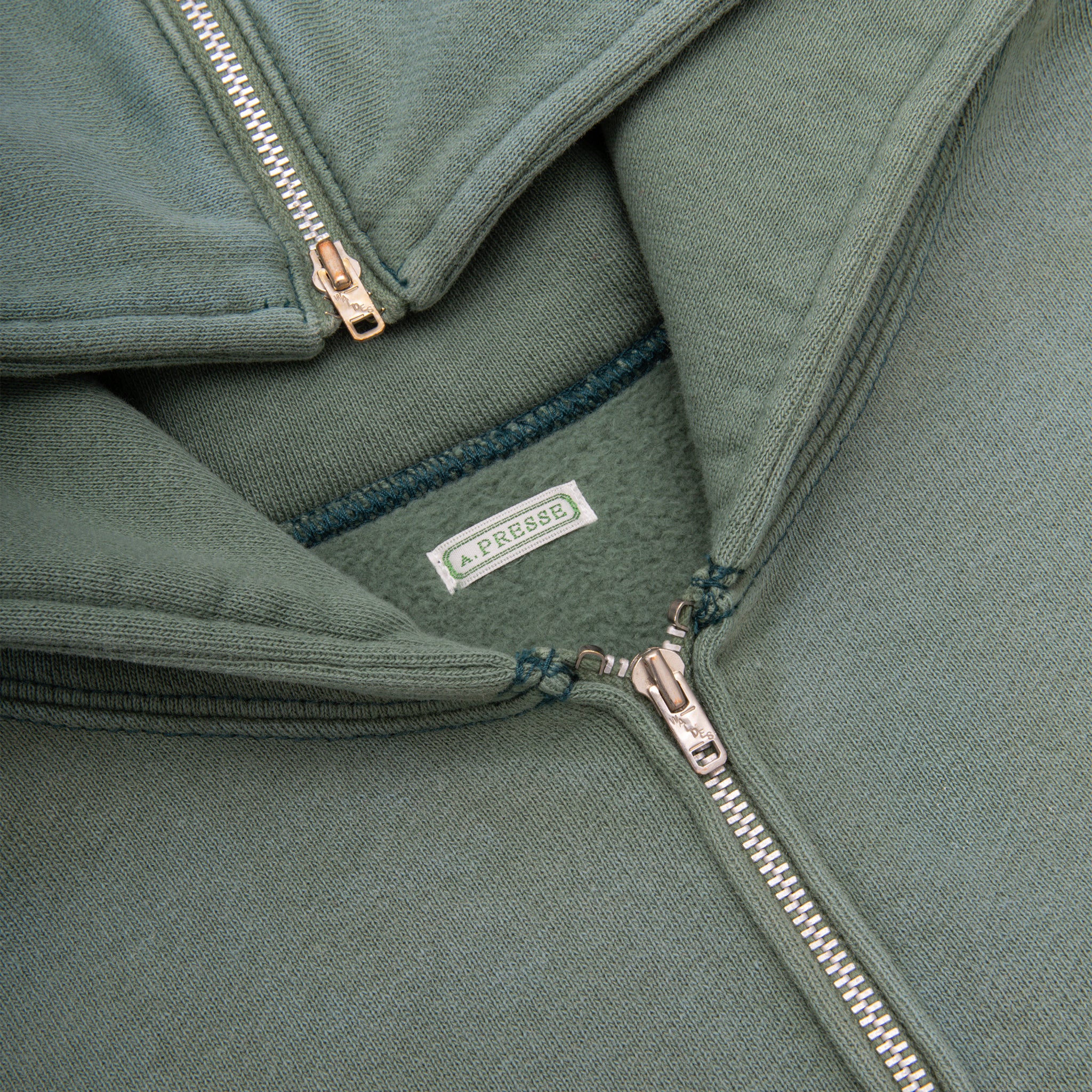 VINTAGE SAILOR HOOD HALF-ZIP SWEATSHIRT