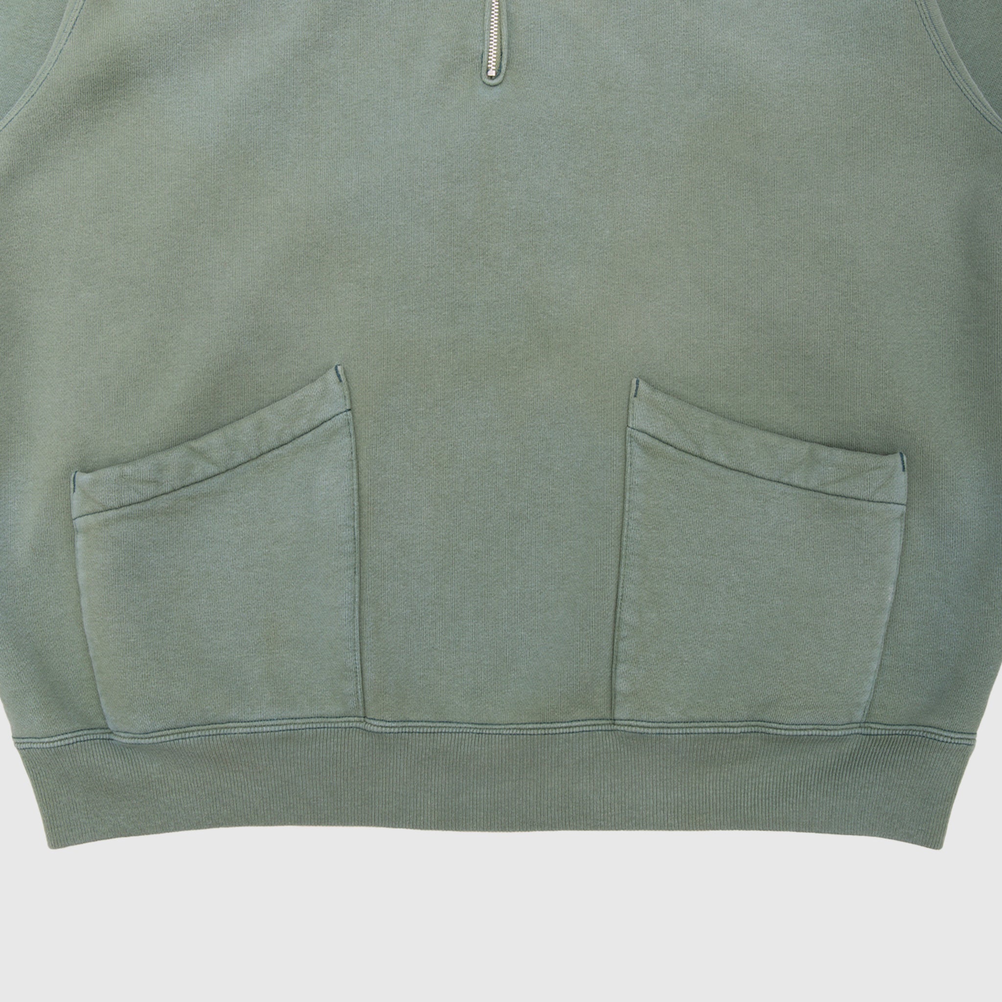 VINTAGE SAILOR HOOD HALF-ZIP SWEATSHIRT
