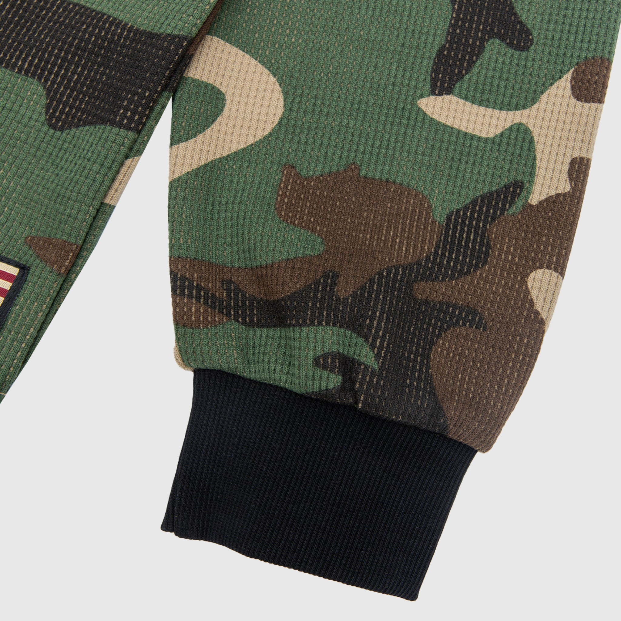 CARDINAL CAMO WAFFLE L/S KNIT