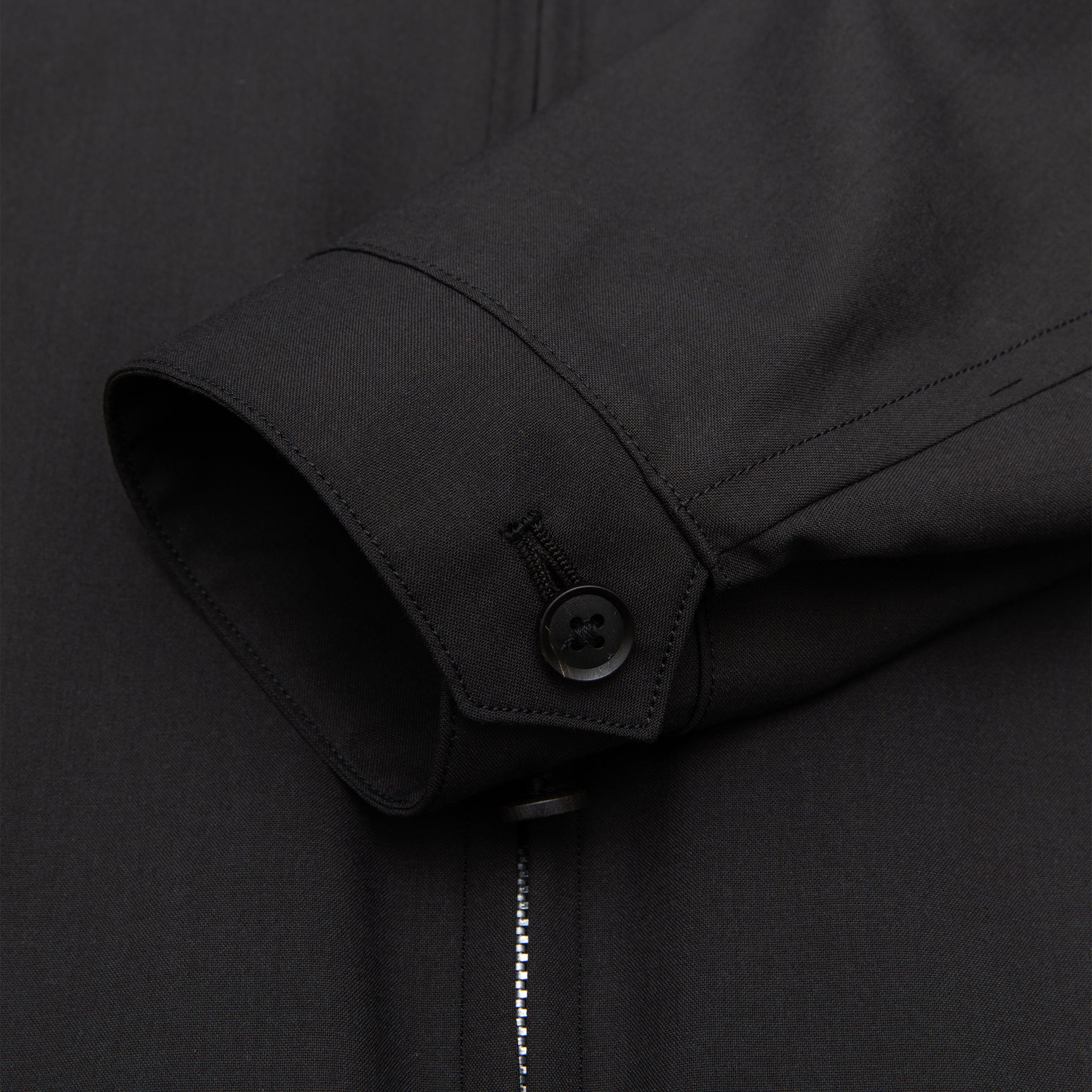 WOOL POPLIN ZIP BLOUSON