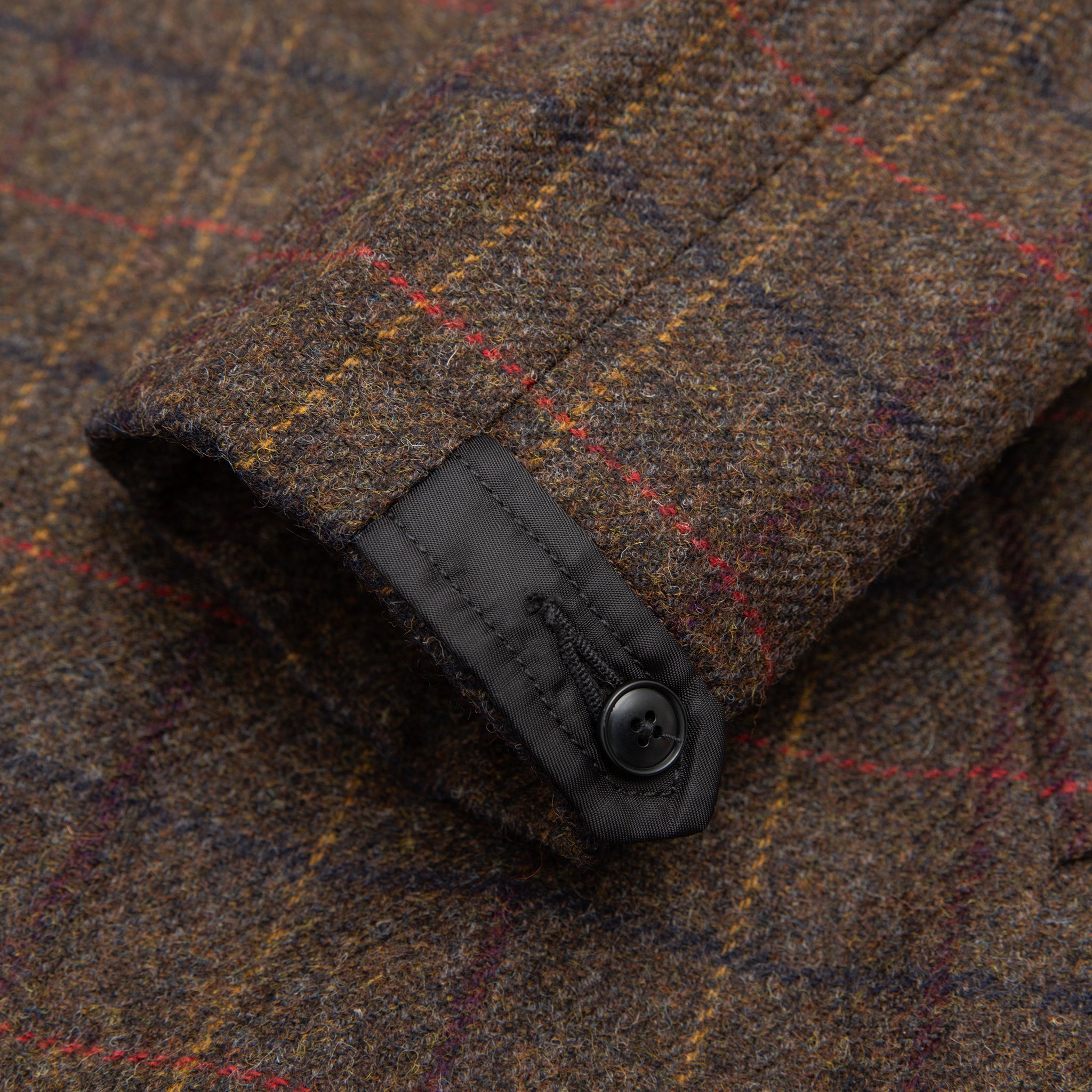 WOOL CHECK MA COAT