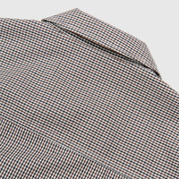 CHECKERED COTTON ZIP-UP SHIRT