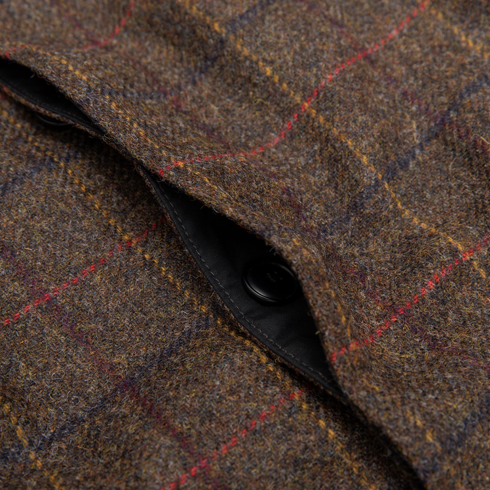 WOOL CHECK MA COAT