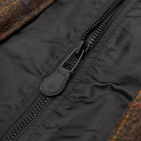 WOOL CHECK MA COAT