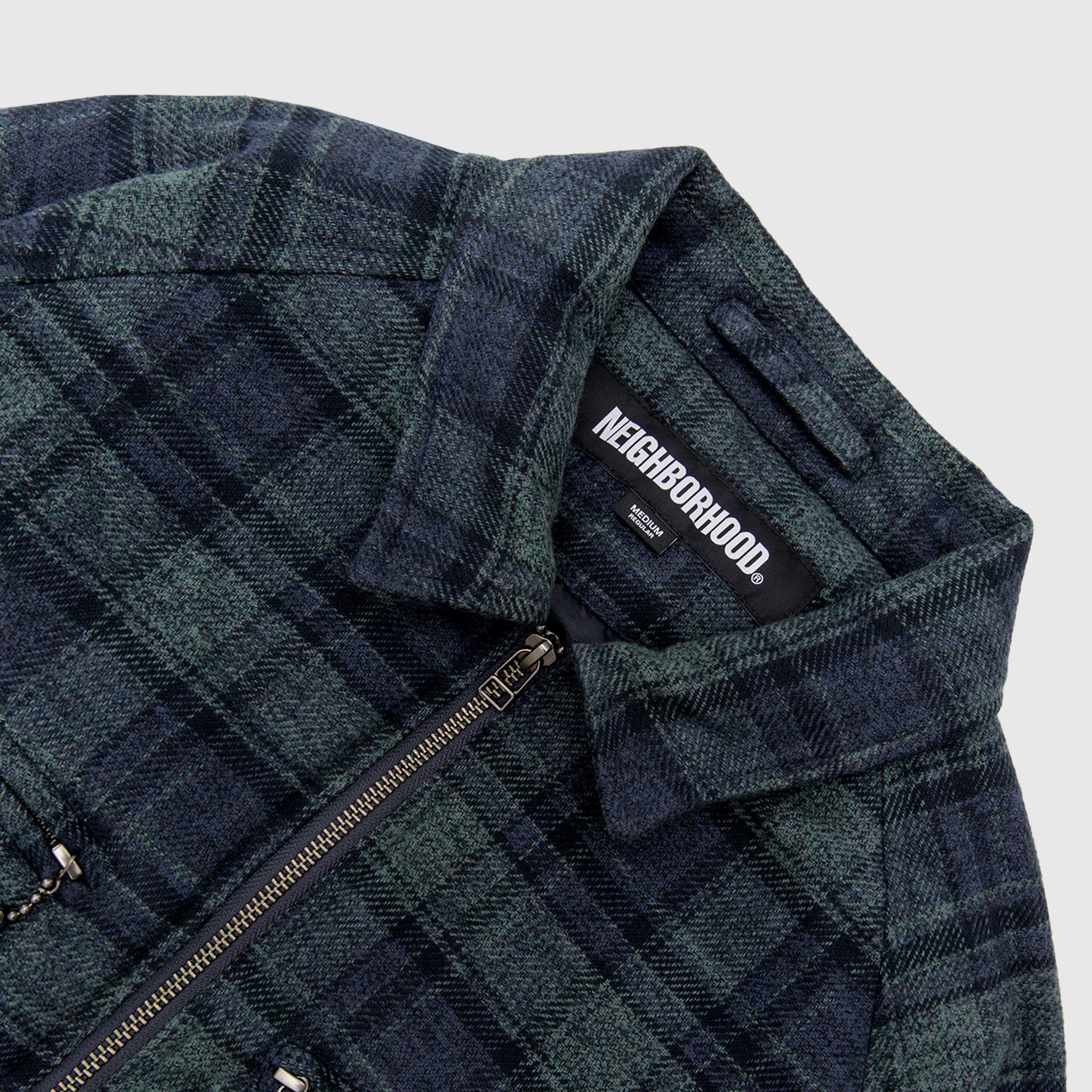 CHECK ZIP JACKET