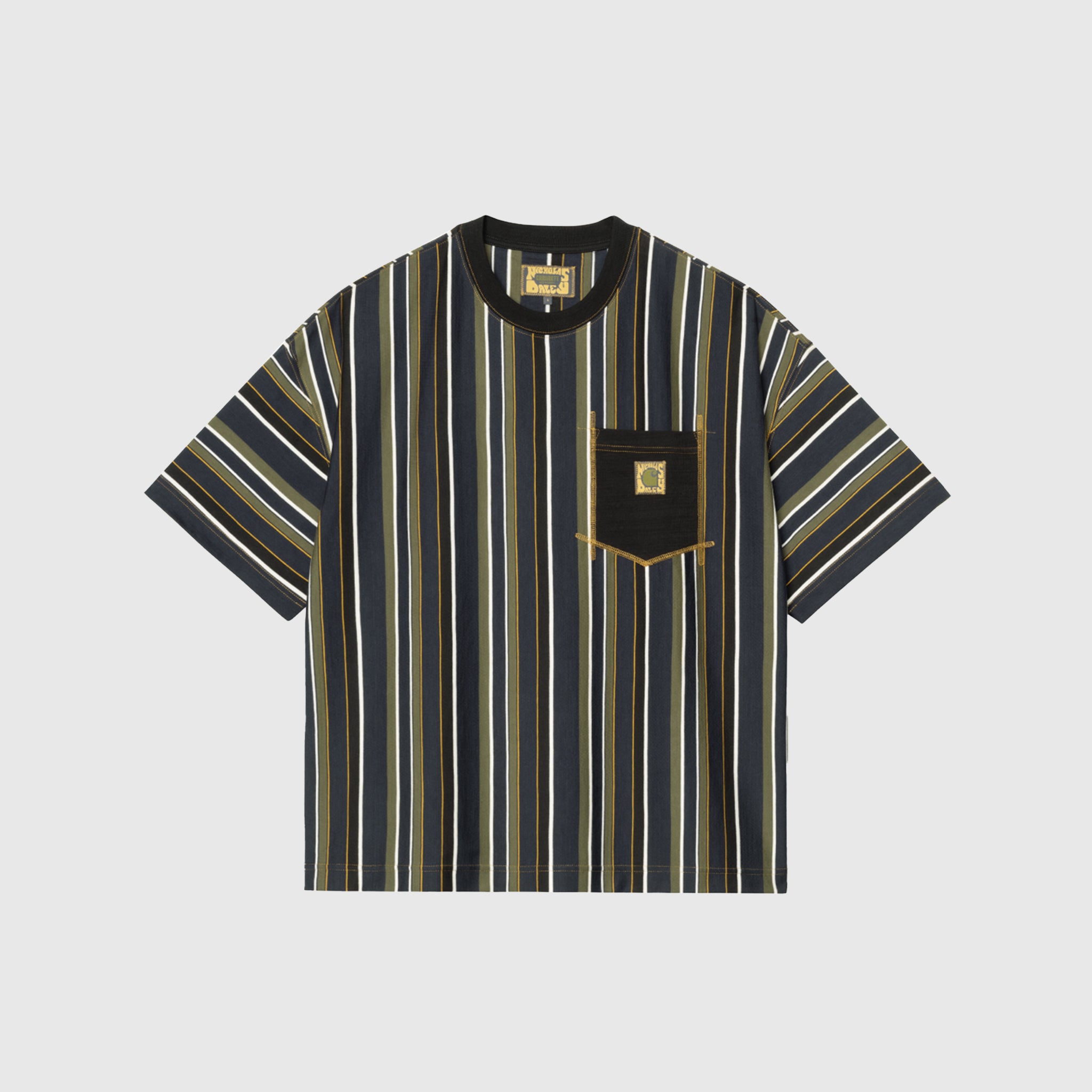 x NICHOLAS DALEY STRIPES S/S T-SHIRT