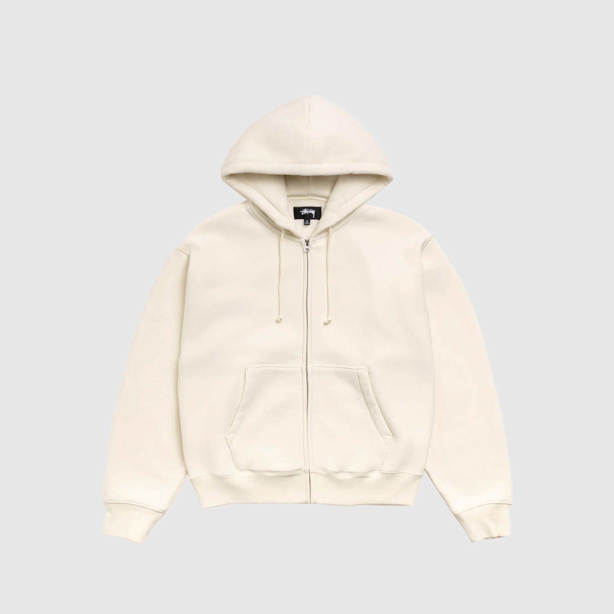 CURSIVE APPLIQUE ZIP HOODY