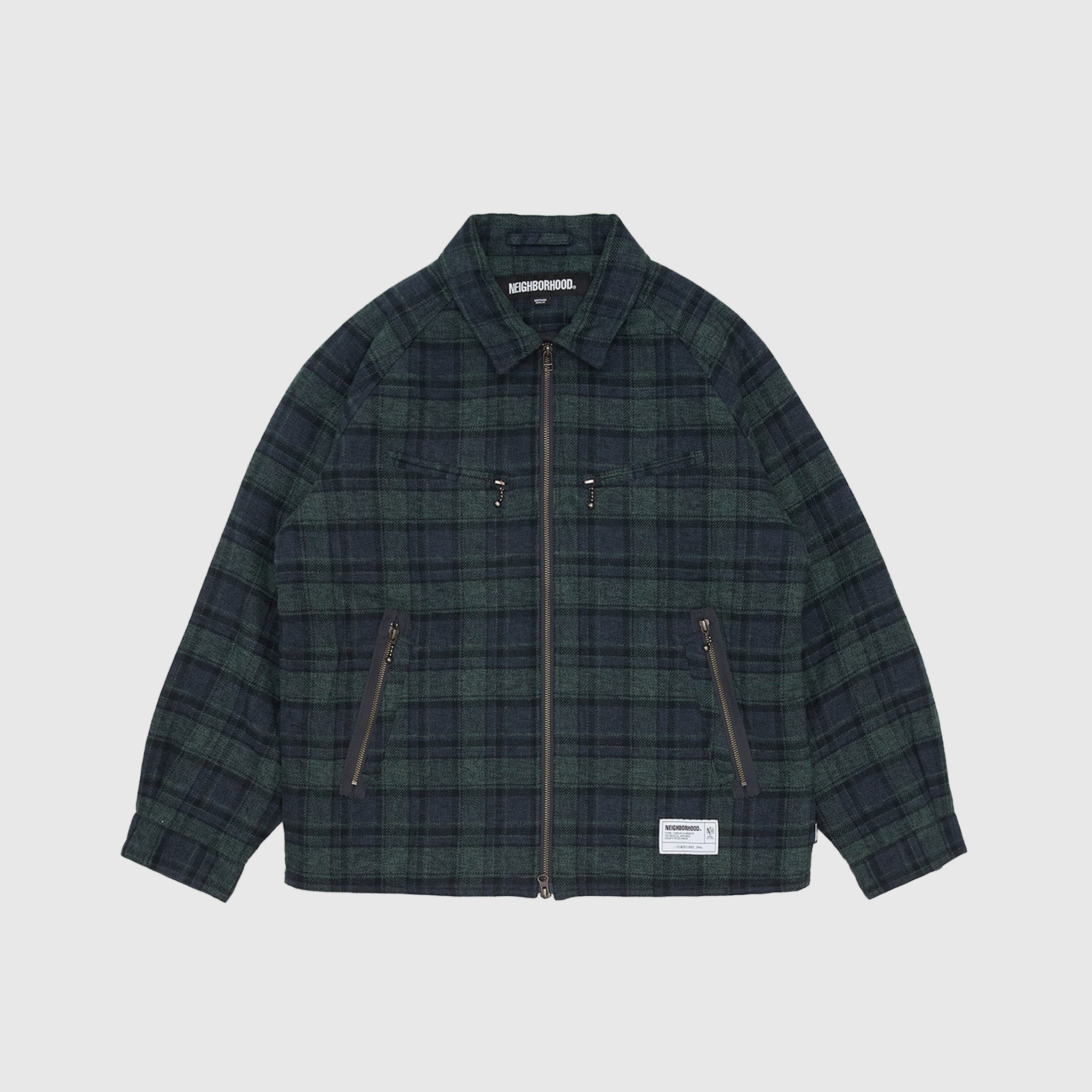 CHECK ZIP JACKET