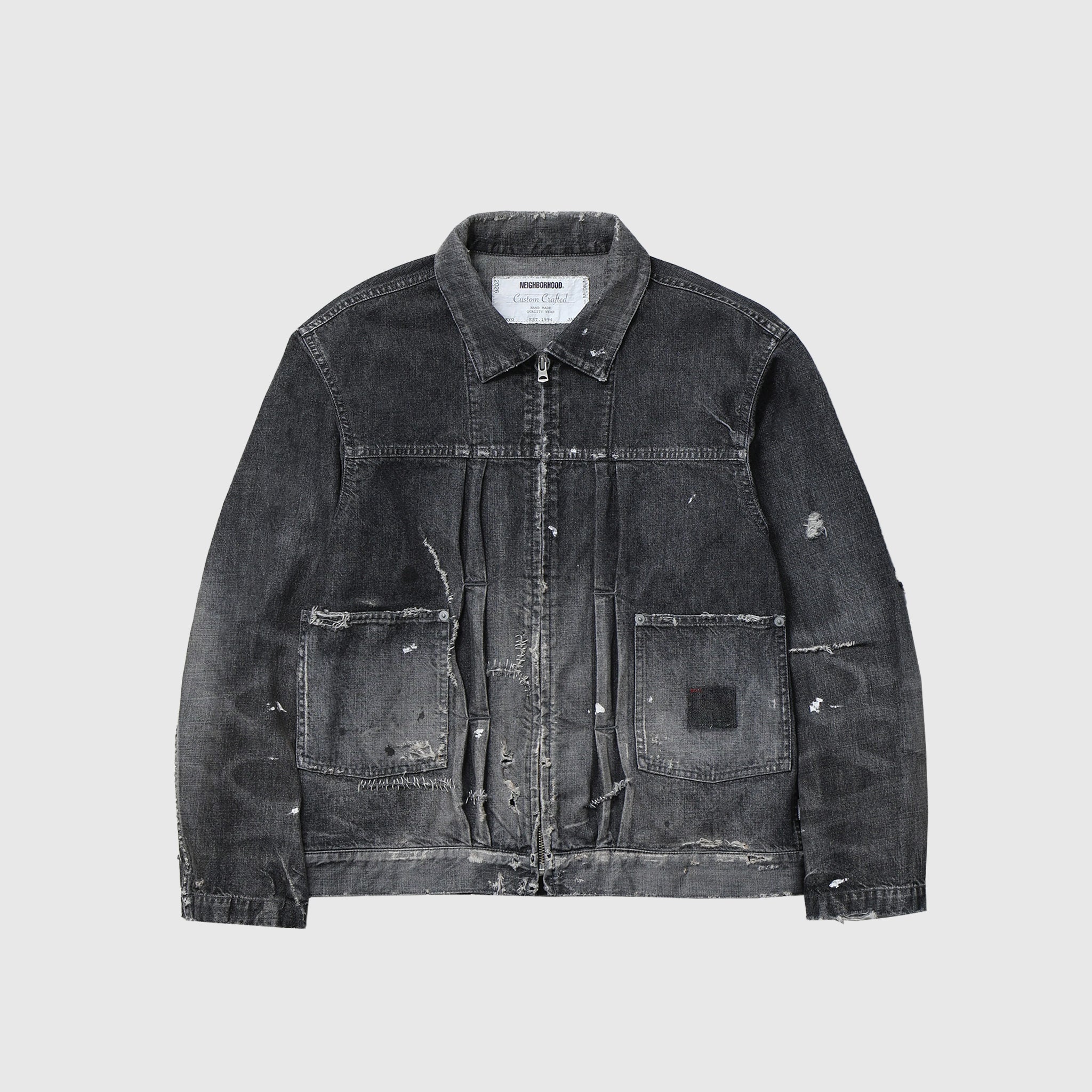 SAVAGE LW DENIM ZIP JACKET
