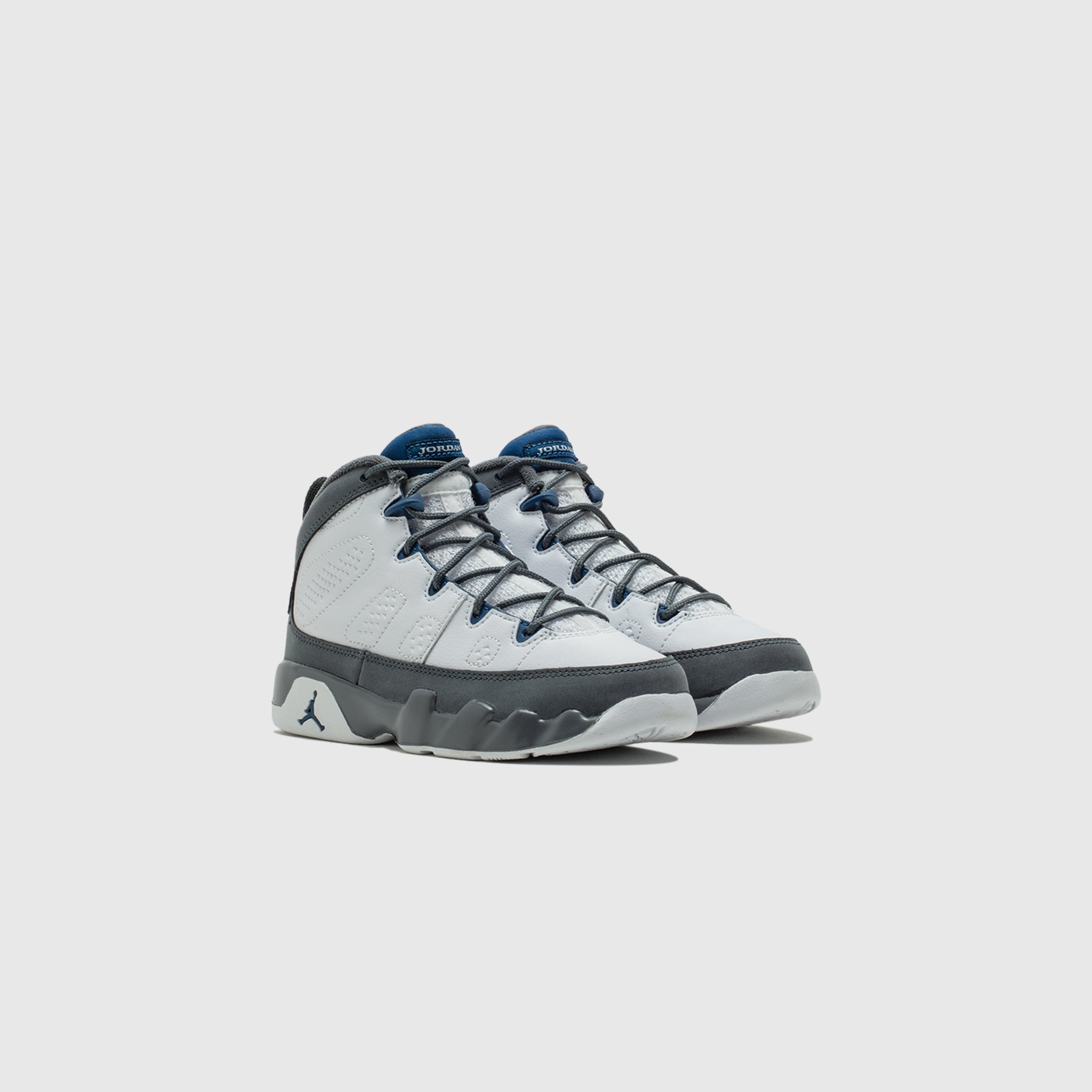 AIR JORDAN 9 RETRO (PS) "FLINT GREY AND FRENCH BLUE"