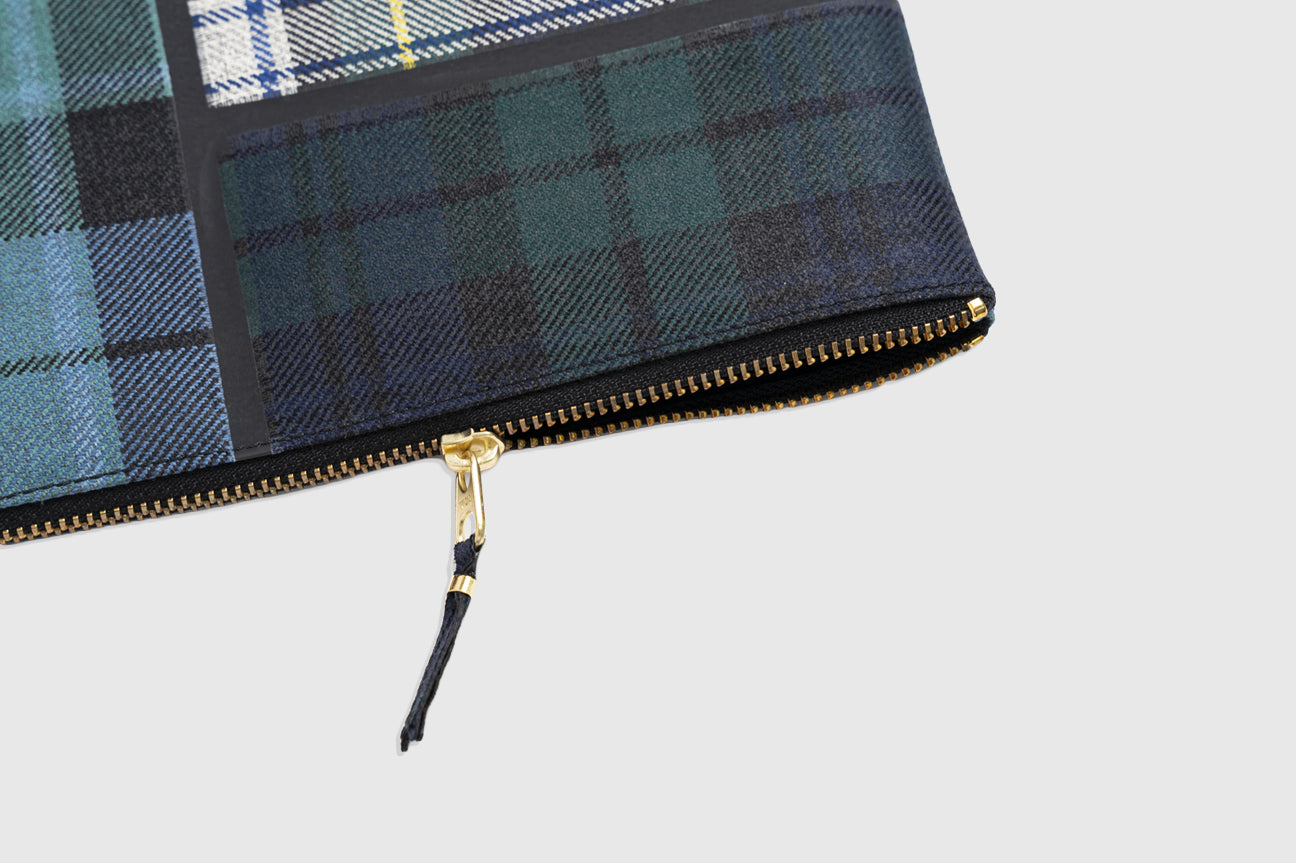 TARTAN PATCHWORK POUCH WALLET